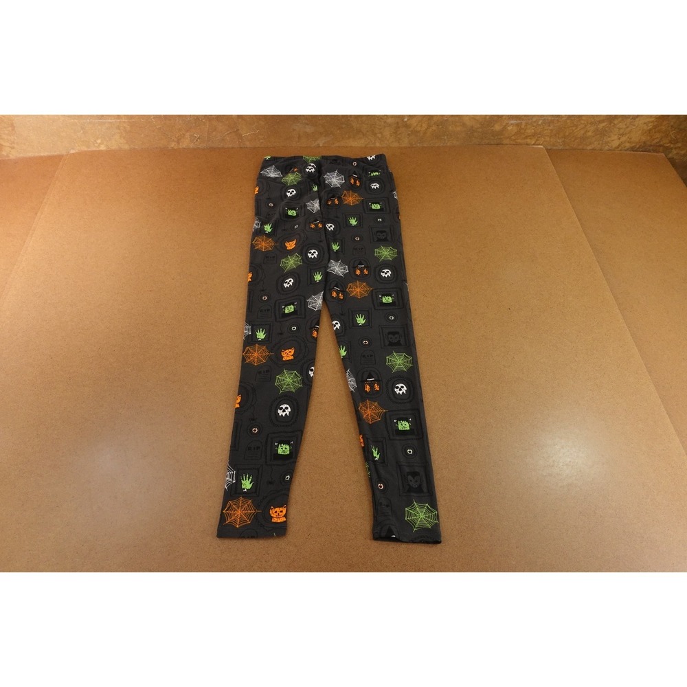 LuLaRoe Womens One Size Black Halloweeen Printed Super Soft Leggings New